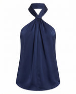 Maia Gather Sleeveless Top - Spring Navy (Final Sale) Maia Gather Sleeveless Top - Spring Navy (Final Sale)