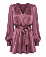 Montana Belted Mini Dress - Pinot Noir (Final Sale) Montana Belted Mini Dress - Pinot Noir (Final Sale)
