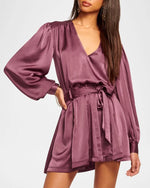 Montana Belted Mini Dress - Pinot Noir (Final Sale) Montana Belted Mini Dress - Pinot Noir (Final Sale)