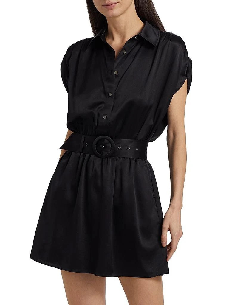 Nava Stretch Silk Mini Dress - Black (Final Sale) Nava Stretch Silk Mini Dress - Black (Final Sale)