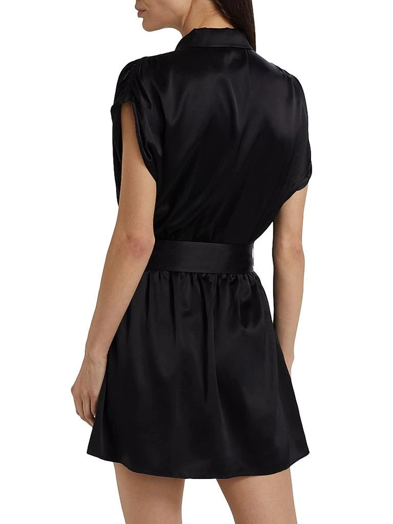 Nava Stretch Silk Mini Dress - Black (Final Sale) Nava Stretch Silk Mini Dress - Black (Final Sale)