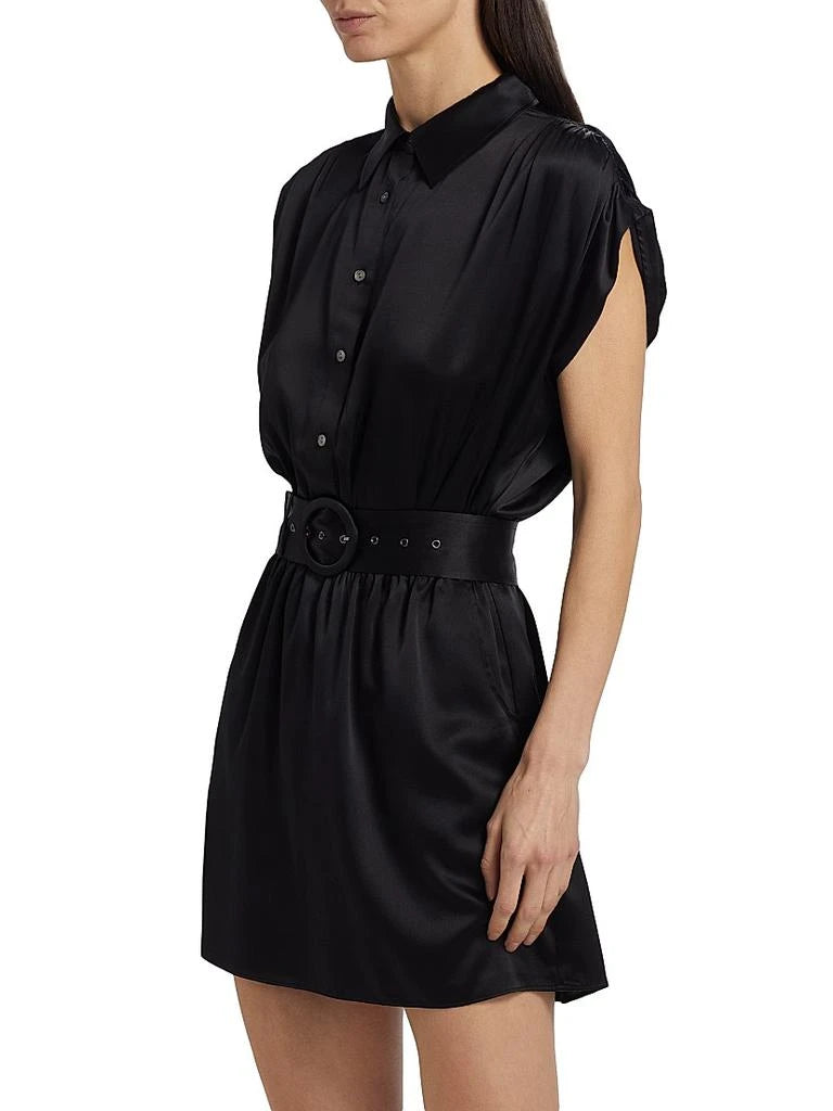 Nava Stretch Silk Mini Dress - Black (Final Sale) Nava Stretch Silk Mini Dress - Black (Final Sale)