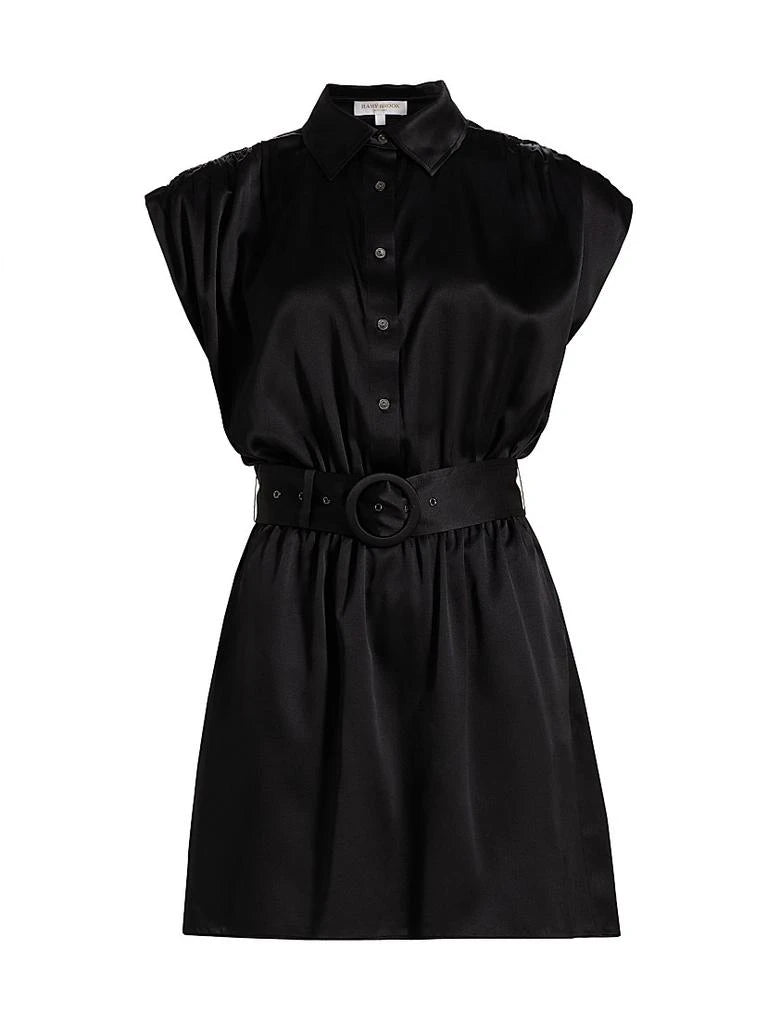Nava Stretch Silk Mini Dress - Black (Final Sale) Nava Stretch Silk Mini Dress - Black (Final Sale)