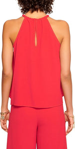 Ola High Neck Tank Top –Flame (Final Sale) Ola High Neck Tank Top –Flame (Final Sale)