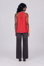 Ola High Neck Tank Top –Flame (Final Sale) Ola High Neck Tank Top –Flame (Final Sale)