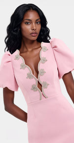 Harlynn Puff Sleeve Mini – Pink Harlynn Puff Sleeve Mini – Pink