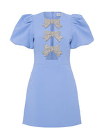 Juliana Puff Sleeve Mini – Blue Juliana Puff Sleeve Mini – Blue