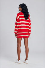 Cassian Sweater & Kian Knit Skort Set - Cherry/Sand/Eggshell Cassian Sweater & Kian Knit Skort Set - Cherry/Sand/Eggshell