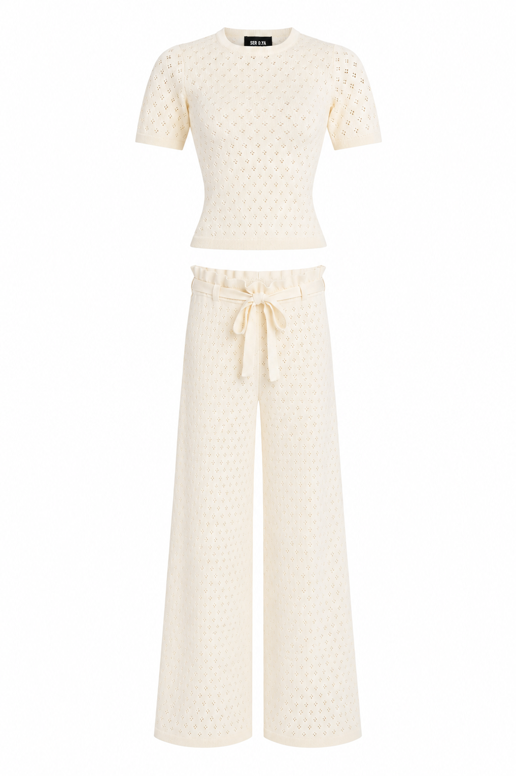 Josie Top & Mali Pant Set - Eggshell Josie Top & Mali Pant Set - Eggshell