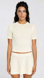 Josie Top & Seren Skirt Set - Eggshell Josie Top & Seren Skirt Set - Eggshell