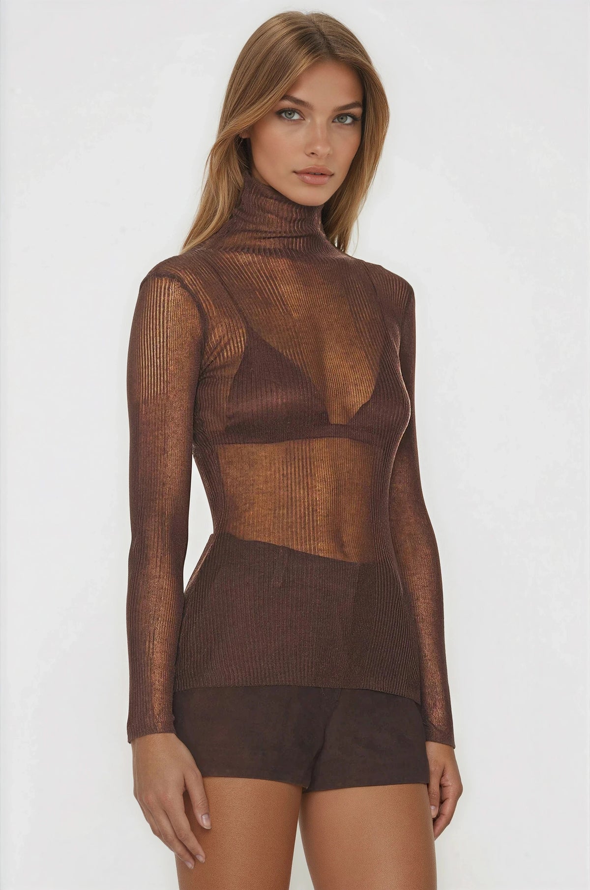 Piper Sweater & Azalea Corduroy Mini Skirt Set - Slate Brown Piper Sweater & Azalea Corduroy Mini Skirt Set - Slate Brown