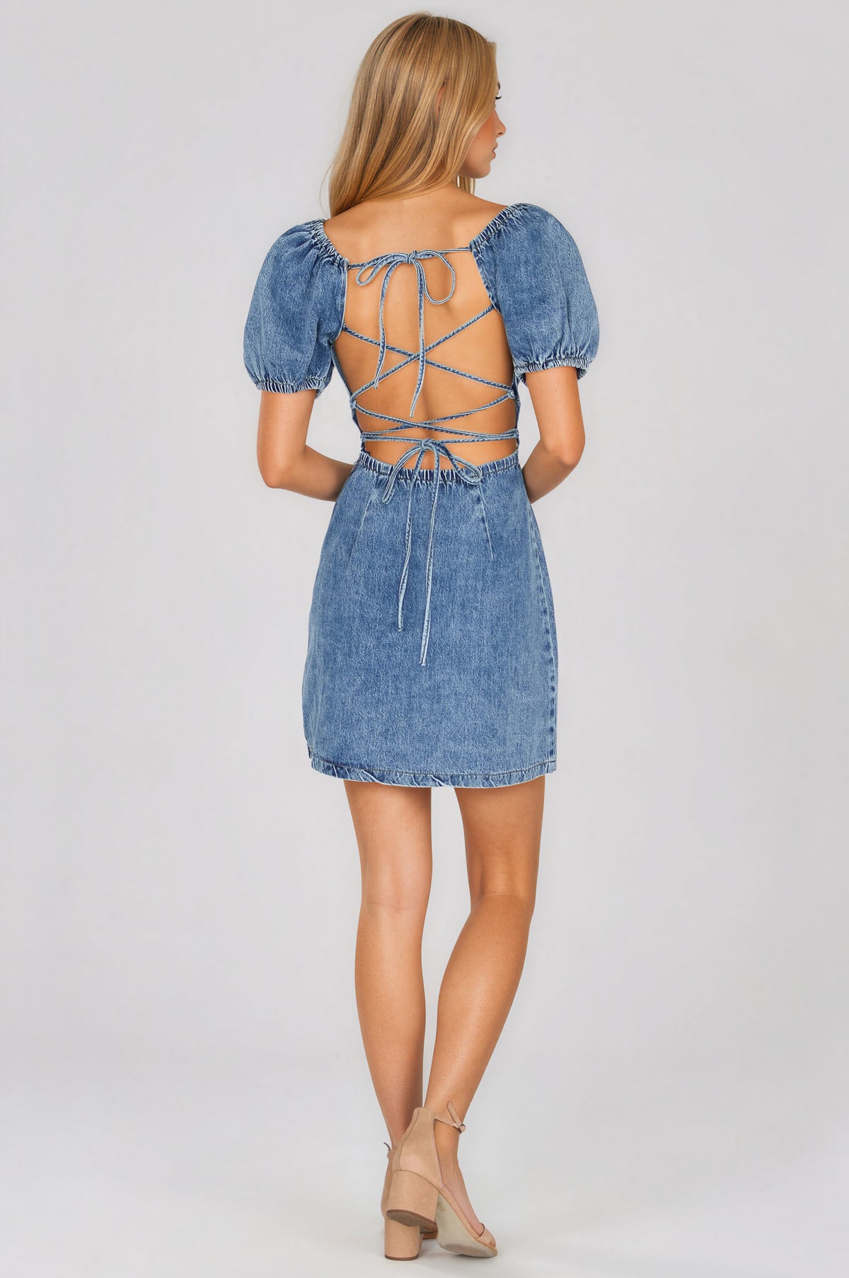 Ashton Dress - Medium Wash Denim (Final Sale) Ashton Dress - Medium Wash Denim (Final Sale)
