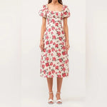 Josefina Midi Dress - Red (Final Sale) Josefina Midi Dress - Red (Final Sale)
