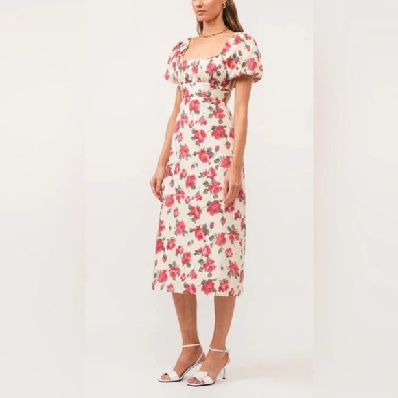 Josefina Midi Dress - Red (Final Sale) Josefina Midi Dress - Red (Final Sale)