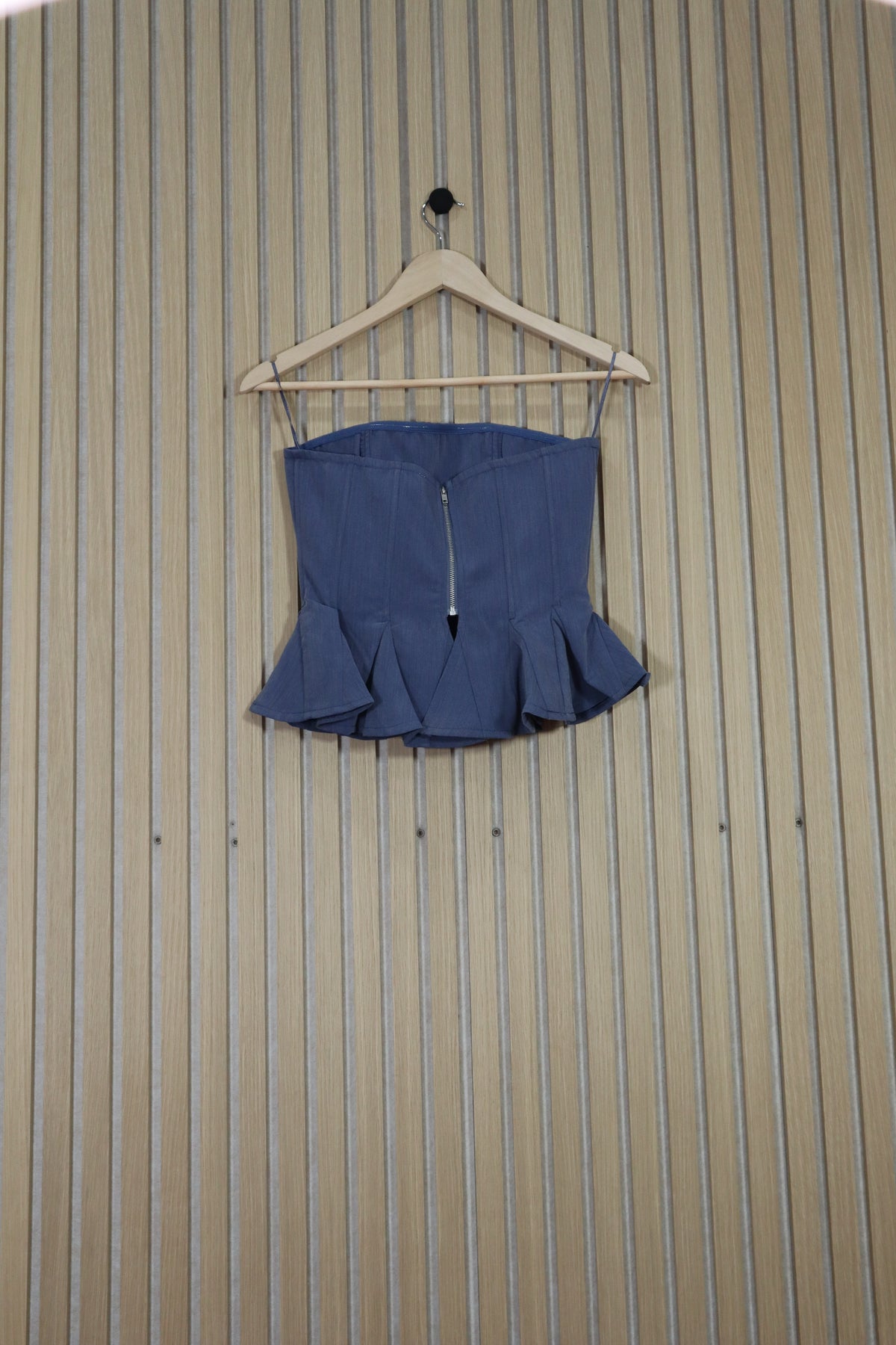 Paule Bustier Top - Denim (Final Sale) Paule Bustier Top - Denim (Final Sale)