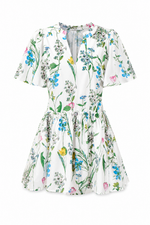 Clove Garden Floral Mini Dress - White/Pink/Green (Final Sale) Clove Garden Floral Mini Dress - White/Pink/Green (Final Sale)