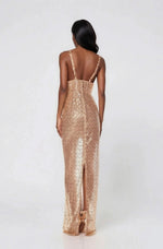 Allegra Sequin Maxi Dress - Gold Allegra Sequin Maxi Dress - Gold