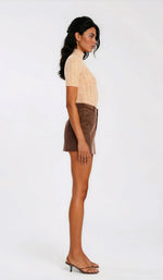 Azalea Corduroy Mini Skirt – Slate Brown Azalea Corduroy Mini Skirt – Slate Brown