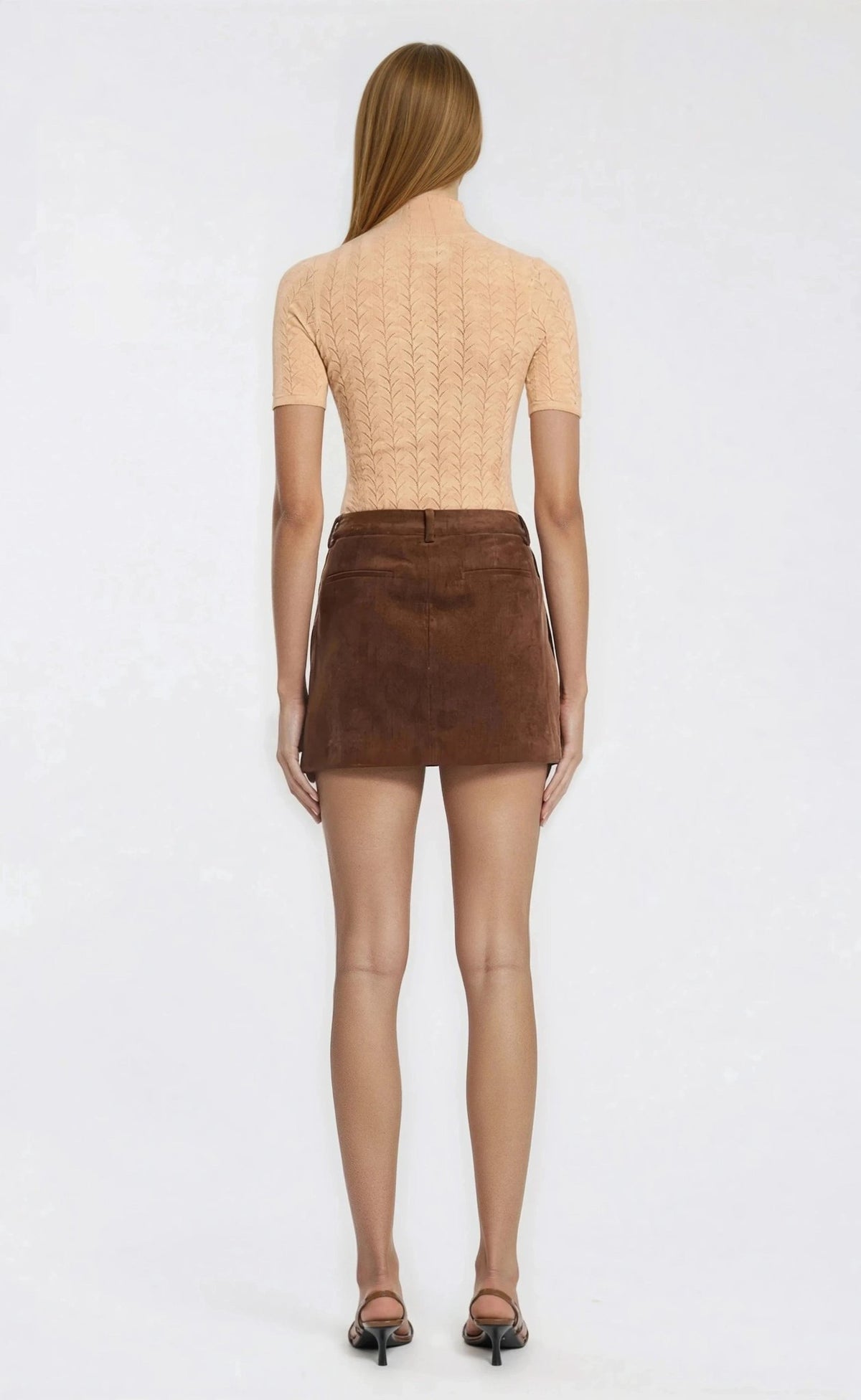 Azalea Corduroy Mini Skirt – Slate Brown Azalea Corduroy Mini Skirt – Slate Brown