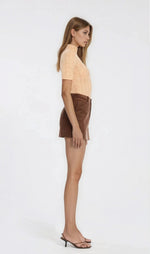 Azalea Corduroy Mini Skirt – Slate Brown Azalea Corduroy Mini Skirt – Slate Brown