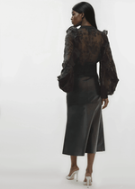 Bardot Kindra Vegan Leather Skirt – Black