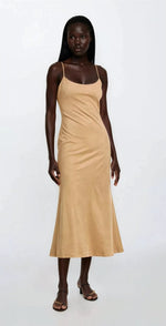 Nadira Faux Suede Dress – Soft Camel Nadira Faux Suede Dress – Soft Camel