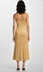 Nadira Faux Suede Dress – Soft Camel Nadira Faux Suede Dress – Soft Camel