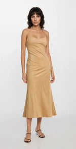 Nadira Faux Suede Dress – Soft Camel Nadira Faux Suede Dress – Soft Camel