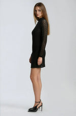 Vezza Floral Mesh Dress – Black Vezza Floral Mesh Dress – Black