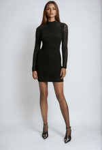 Bardot Vezza Floral Mesh Dress – Black