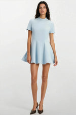 Zephyra Collar Mini Dress – Soft Blue Zephyra Collar Mini Dress – Soft Blue