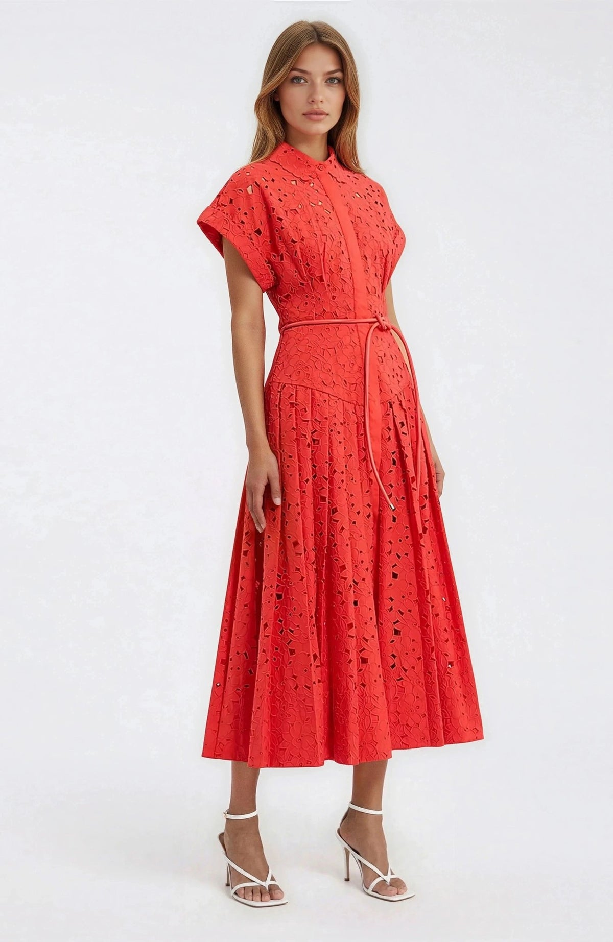 Blaire Shirt Midi – Orange Blaire Shirt Midi – Orange