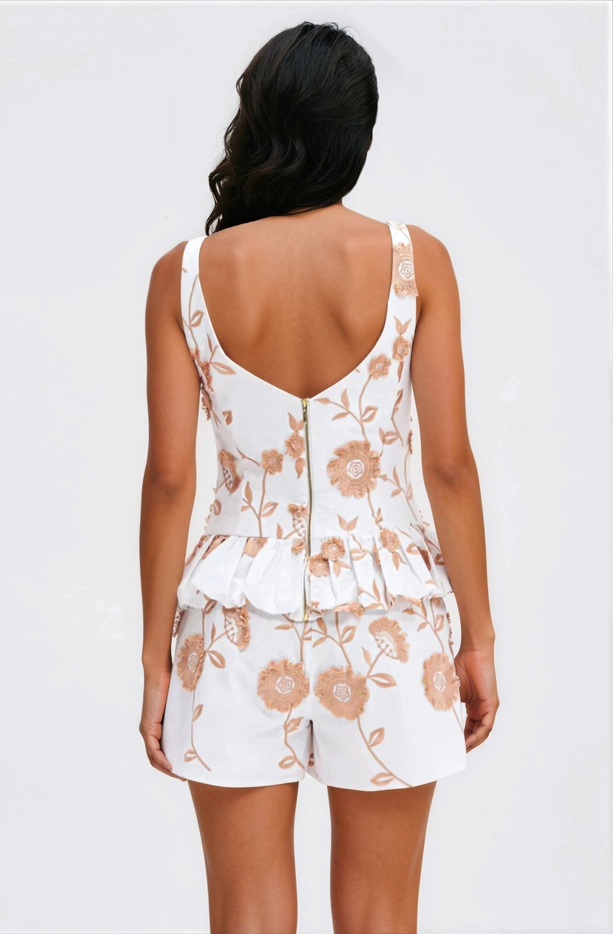 Botanical Poplin Top – Off White Botanical Poplin Top – Off White
