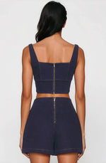 Bridgette Denim Top – Dark Denim Bridgette Denim Top – Dark Denim