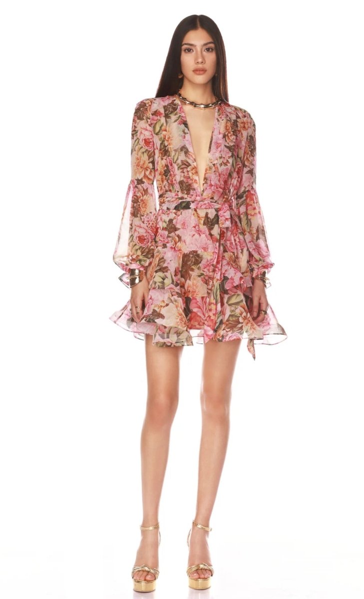 Bronx and Banco - Bedouin Floral Mini Dress - Rose Multi