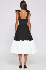 Catalina Midi Dress – Black/Beige Catalina Midi Dress – Black/Beige