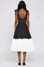 Catalina Midi Dress – Black/Beige Catalina Midi Dress – Black/Beige