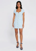 Brunella Tweed Dress - Sky Blue - XO, Tina Brunella Tweed Dress - Sky Blue - XO, Tina