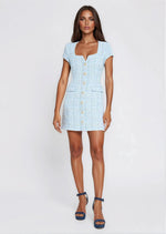 Brunella Tweed Dress - Sky Blue - XO, Tina Brunella Tweed Dress - Sky Blue - XO, Tina