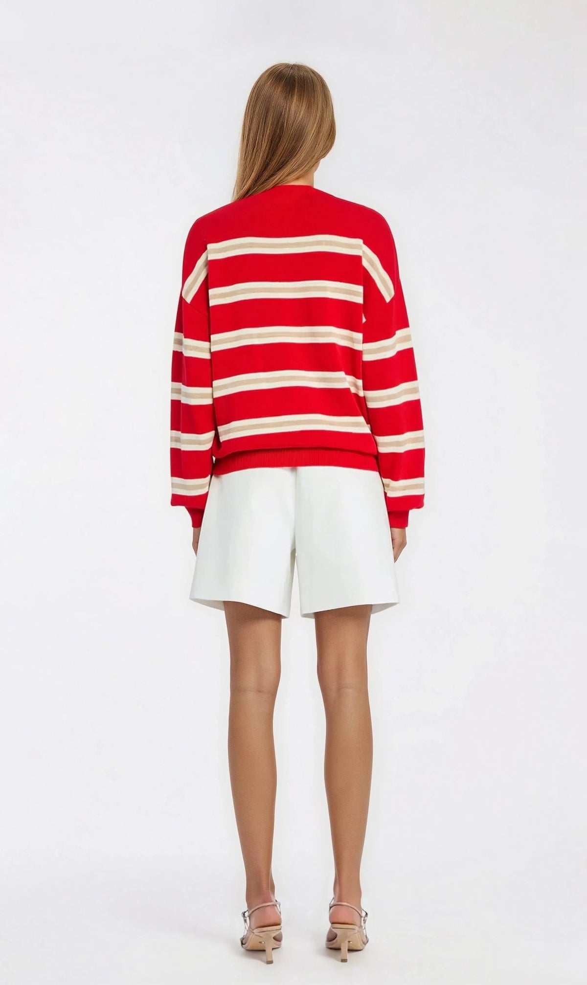 Cassian Sweater – Cherry/Sand/Eggshell Cassian Sweater – Cherry/Sand/Eggshell