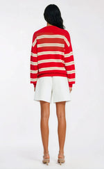 Cassian Sweater – Cherry/Sand/Eggshell Cassian Sweater – Cherry/Sand/Eggshell