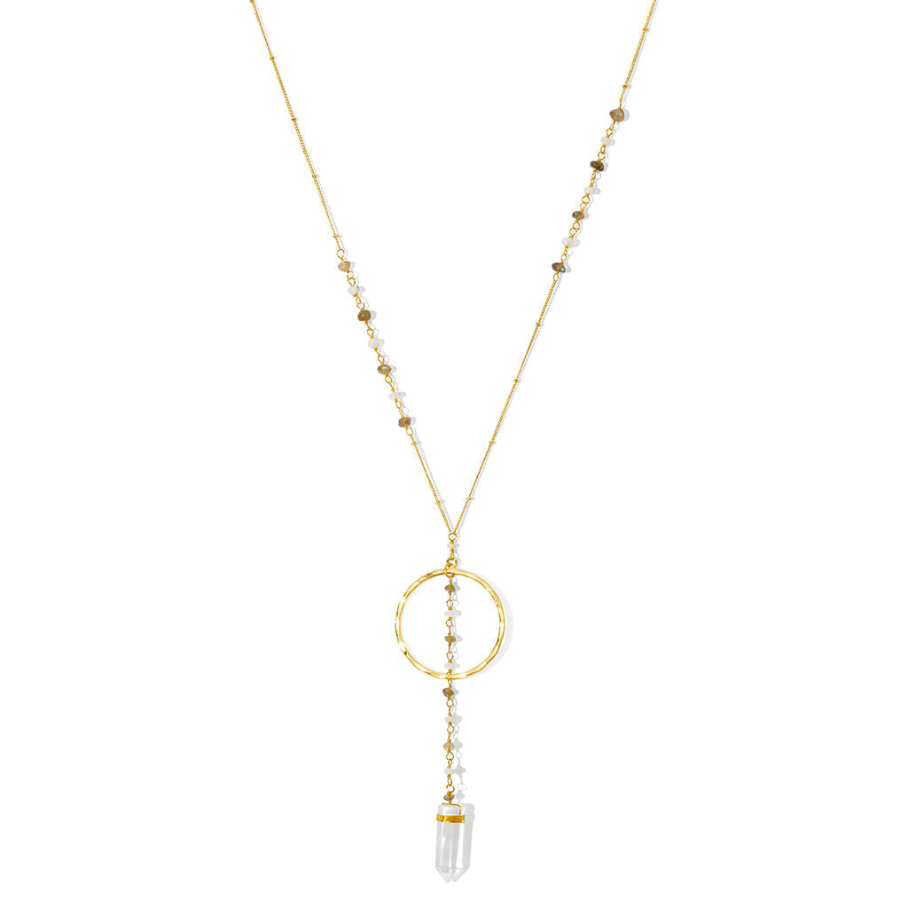 Clear Quartz Y Necklace Clear Quartz Y Necklace
