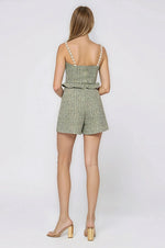 Crystal Tweed Top – Green Crystal Tweed Top – Green