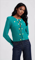 Cypress Cardigan - Topaz - XO, Tina Cypress Cardigan - Topaz - XO, Tina