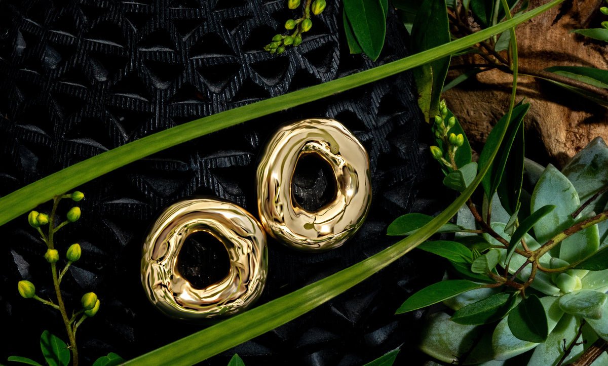 Mary Melted Circle Earrings Mary Melted Circle Earrings