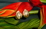 Giselle Dented Dome Earrings Giselle Dented Dome Earrings