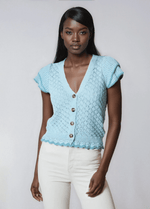 Design History -Short Sleeve Spring Sweater (Final Sale)