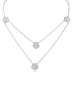 Double Stranded Clover Necklace Double Stranded Clover Necklace