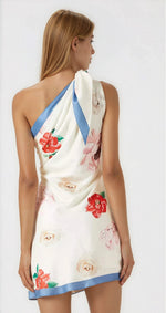 Elba Mini Dress - White Multi Elba Mini Dress - White Multi