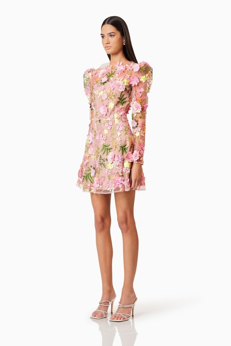 Elliatt - Aella A-line Floral Mini Dress